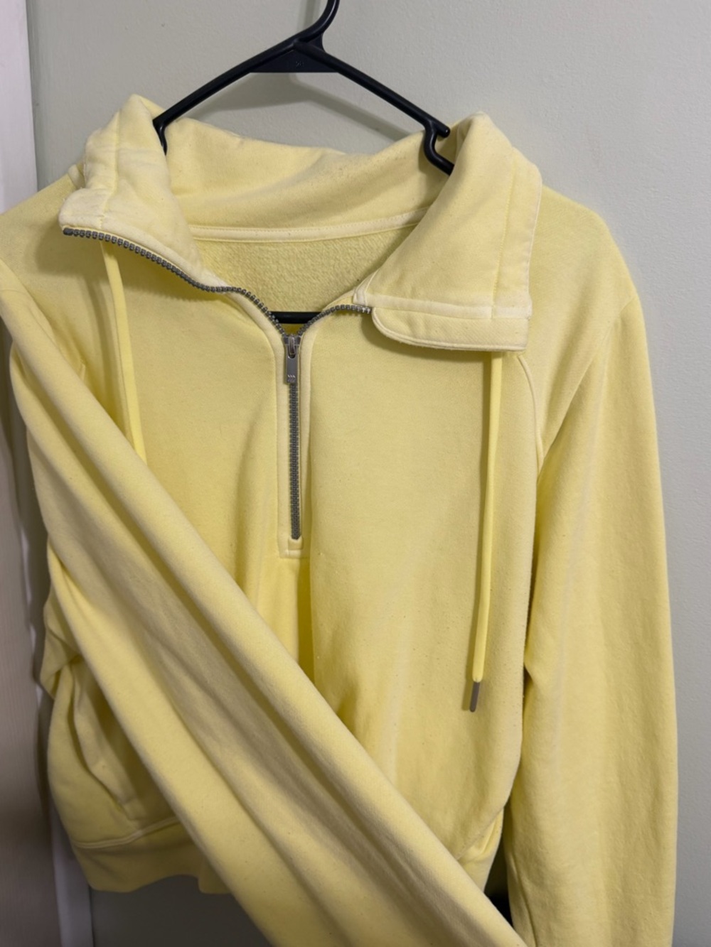 Target Pale Yellow Half-Zip Pullover Hoodie
